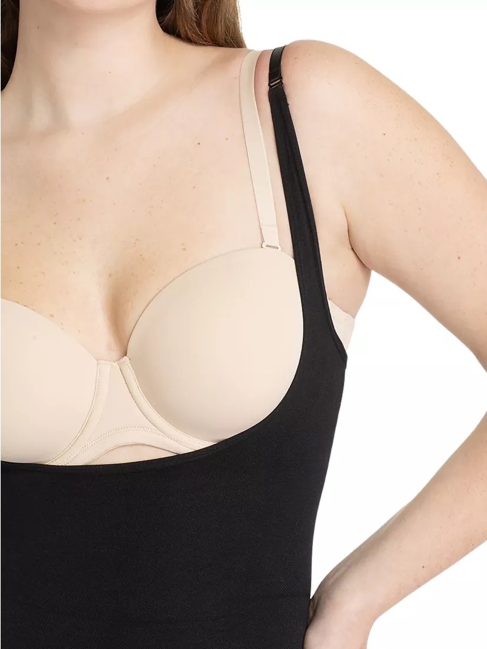 Shapermint Essentials Open Bust Shaper Cami Black - Picture 4 of 5